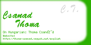 csanad thoma business card